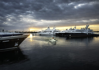 William Widman Architectural Photography - Wall Art Prints - Yacht Harbor Sunrise